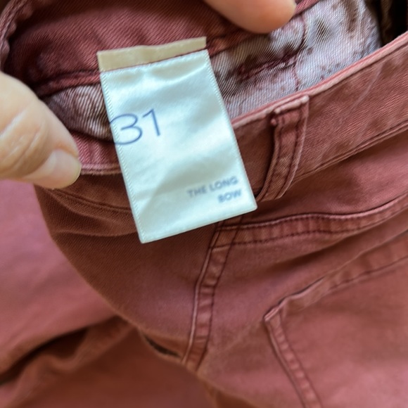 Pilcro Anthropologie maroon khaki pants size 31 - Picture 5 of 10
